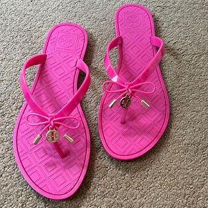 Tory Burch brand new size 8 jelly flip flops
